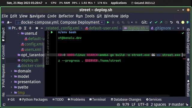 LiveCoding6: Deployment for Svelte+Golang+Tarantool+Clickhouse смотреть онлайн
