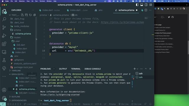 Dart tutorial: Make full stack project Using dart frog + mysql + prisma; Part 1 смотреть онлайн