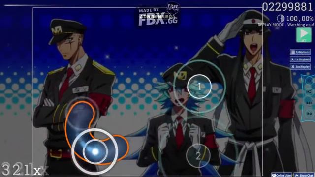 Nanbaka - Rin! Rin! Hi! Hi! !Osu смотреть онлайн