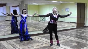 Восточный танец для начинающих. Горизонтальная восьмёрка.Тренер Елена Короткова.