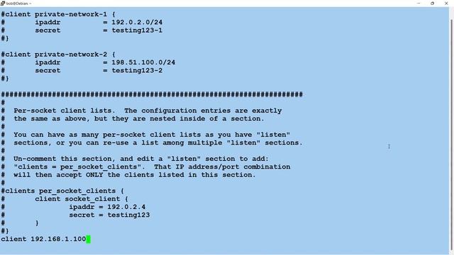 Installation et configuration d'un serveur radius Freeradius sur Debian смотреть онлайн
