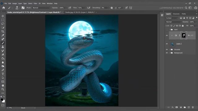 2 Фотошоп с нуля.Змея Клюрк смотреть онлайн