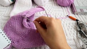 Детская шапка шлем спицами /подробный мастер класс/  Knitting