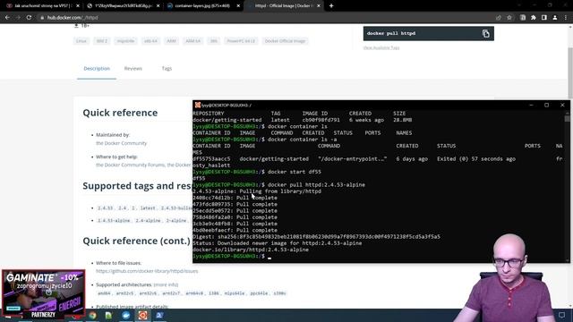 [Kurs Dockera] Jak pobrać obraz z DockerHuba? Jak uruchomić kontener w dockerze? #3 смотреть онлайн