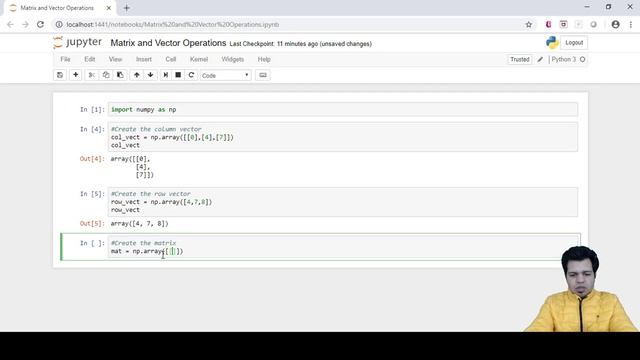 Machine Learning Mathematics - Create Matrix using Python смотреть онлайн