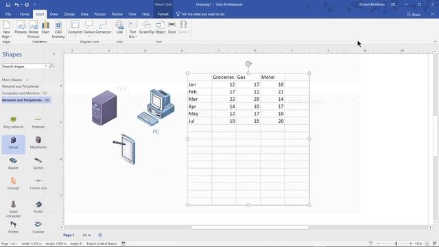 Visio 2019 How to add a Chart in a diagram смотреть онлайн
