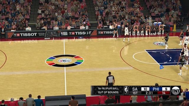 '85 Spurs vs '83 76ers: NBA 2K20 Ultimate Retro Roster 1st Qtr смотреть онлайн