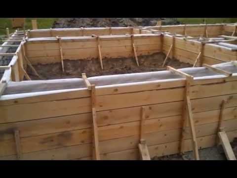 Опалубка для ленточного фундамента 1 смотреть онлайн