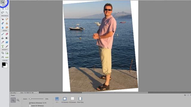 Photoshop Elements Tutorials: 5 Steps you Must Take with Every Photo Part 1: Crop and Rotate смотреть онлайн