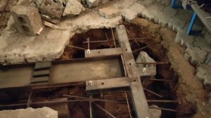 Установка автоподъёмника. Фундамент для автоподъёмника.