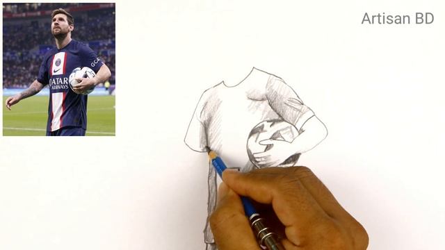 Drawing of Messi, Easy Pencil Sketches смотреть онлайн