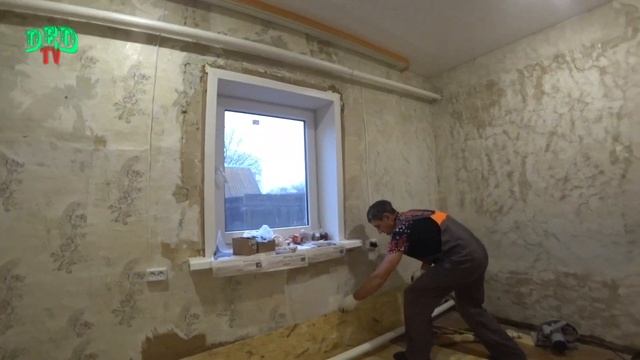 Жизнь в деревне. Наш дом. Ремонт пола. Стелим ОСП. смотреть онлайн