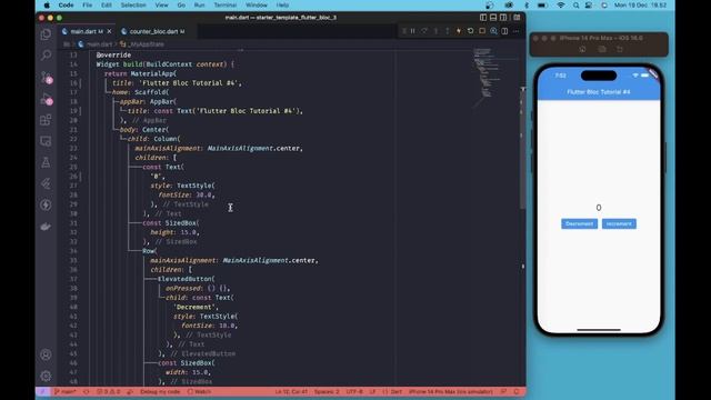 Flutter Bloc Tutorial 2023 - Counter Bloc dengan Package flutter_bloc 8 #4 #flutterbloc смотреть онлайн