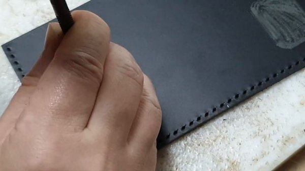 앞포켓 미니사첼백을 만들어 보자/무료패턴/DIY/가죽공예