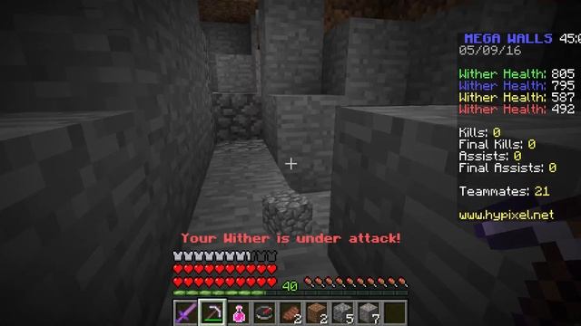 MEGA WALLS protect the wither!!!!! (MInecraft) смотреть онлайн