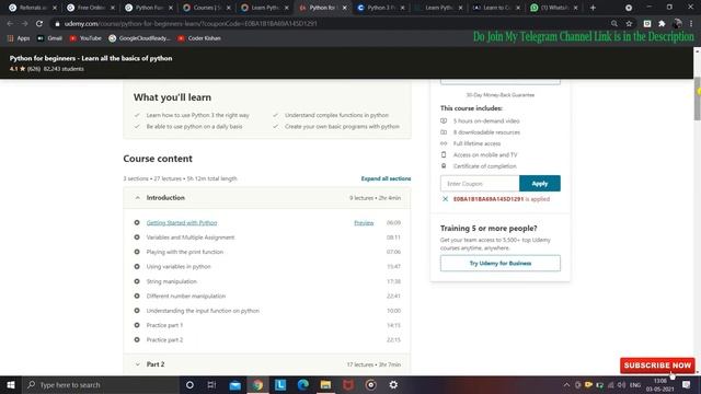 Top 5 Websites to Learn Python Programming | Learn Python For Beginners To Advance | Free Course смотреть онлайн
