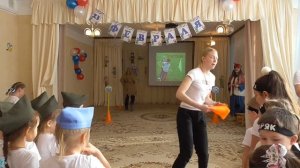 Физкультурный досуг, посвященный 23 февраля в старшей группе "Умнички"