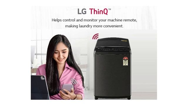 LG Inverter Direct Drive Motor Wi-Fi Fully-Automatic Top Loading Washing With In-Built Heater  2022