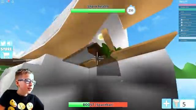 Я охотник на АКУЛ! Ростя и Катя играет Новый Симулятор от Roblox на Мы играем Kids смотреть онлайн