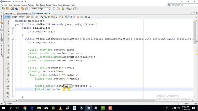 Simple Complete 4 Subject marksheetPart 4 java swing netbeans tutorial 21 смотреть онлайн