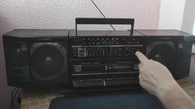 Магнитола, Fisher PH 803L, Bluetooth, battery 18650, обзор после ремонта, бумбокс 80-х смотреть онлайн