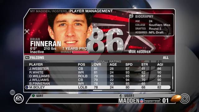 ATLANTA FALCONS 2007 OLD ROSTER INFORMATION MADDEN NFL 07 PS3 VIDEO GAME смотреть онлайн