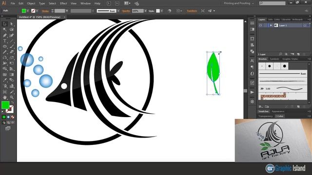 Logo Design in Illustrator cc || Illustrator Logo Design and Mockup Tutorial | Professional logo смотреть онлайн