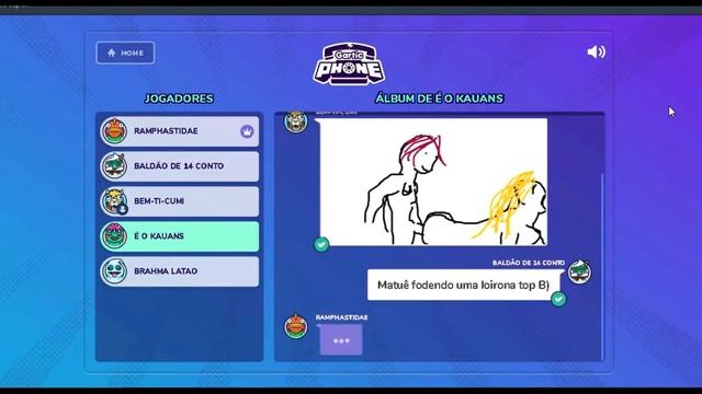 Gartic Phone. COM DESENHISTAS PROFICIONAIS!!! смотреть онлайн