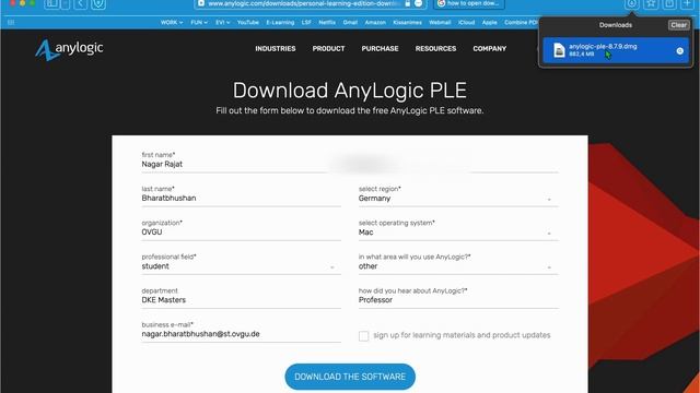 Free download and install Anylogic on MacBook m1 for OVGU students смотреть онлайн