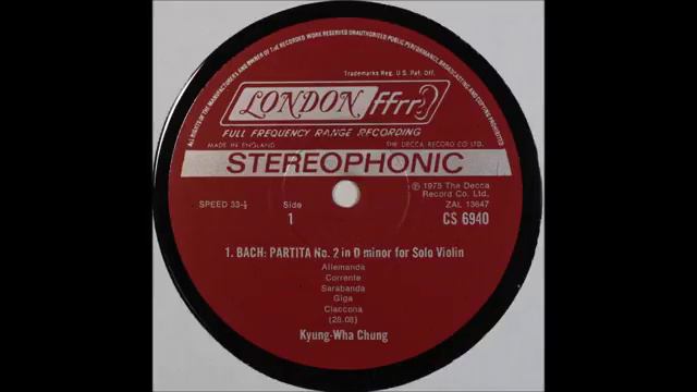 Bach , Partita No 2 , Kyung Wha Chung смотреть онлайн