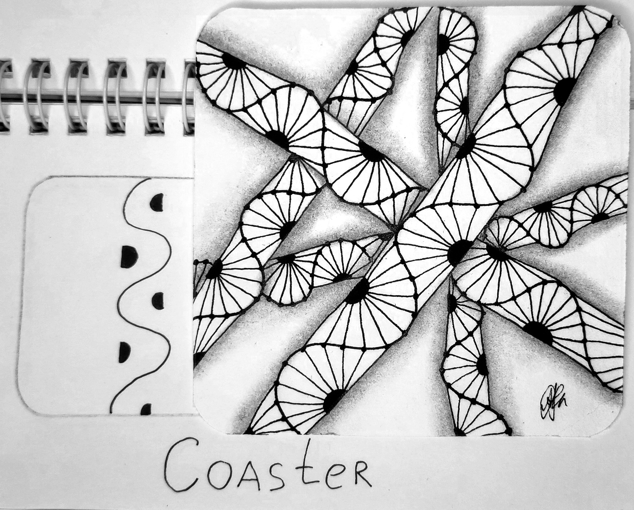 Зентангл Тангл Coaster