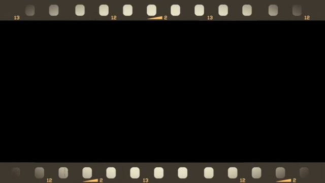 HD футаж. Рамка - старая кинопленка, на черном фоне смотреть онлайн