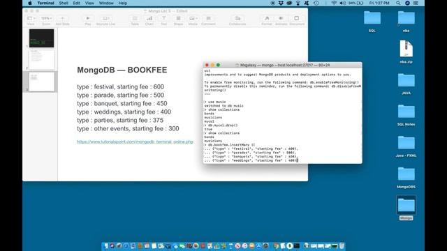 MongoDB - The Beginners Bootcamp - Create BookFee Collection смотреть онлайн