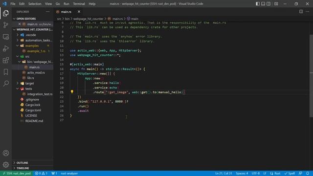 05. Tutorial for Coding simple Web Server with Database in Rust (webpage_hit_counter) (2022-08) смотреть онлайн