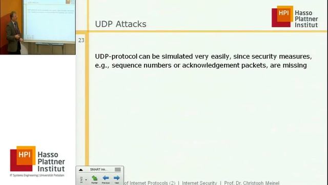 Internet Security 2012/2013 - 10 - Weaknesses of Internet Protocols (2) смотреть онлайн