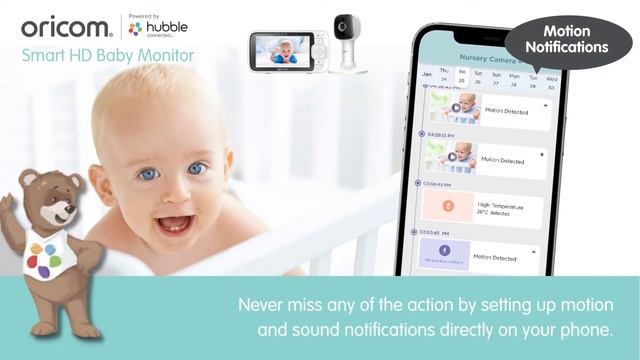 Oricom OBH500 5” Smart HD Nursery Pal Baby Monitor смотреть онлайн