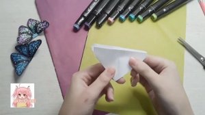☁️как сделать БАБОЧКУ ИЗ БУМАГИ)оригами БАБОЧКА)