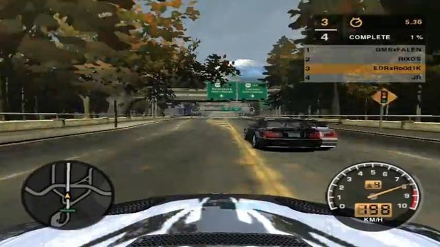 NFS MW Нежданчик на трассе Union Hollis :D смотреть онлайн