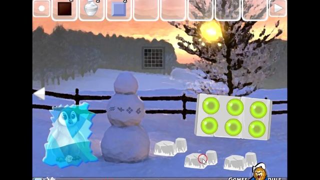 Winter Snowman Escape - Games2Rule walkthrough смотреть онлайн