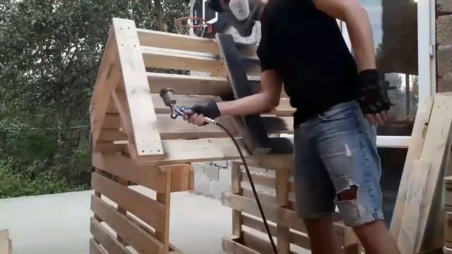 Pallet Sofa. диван из поддонов.