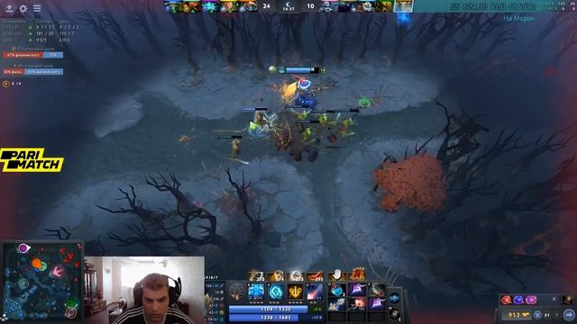 АЙСБЕРГ РАССКАЗЫВАЕТ КАК ИГРАТЬ НА ШТОРМЕ | Iceberg Storm Spirit | DOTA 2 смотреть онлайн