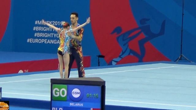 ACROBATIC GYMNASTICS mixed pair FINAL II European Games 2019 смотреть онлайн