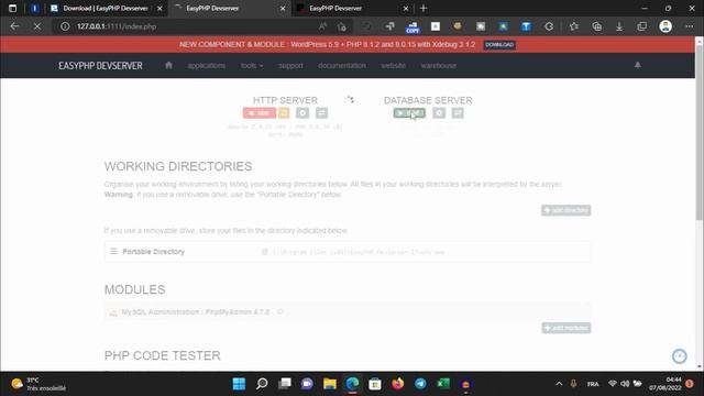 Installation du serveur web local: EasyPHP sous Windows11 смотреть онлайн