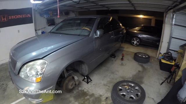 Lexus LS430 | How to Replace Brake Pads and No Cost Brake Sensor Fix смотреть онлайн