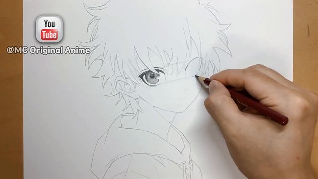 Easy anime sketch | How to draw a cute anime boy step by step | original anime character смотреть онлайн