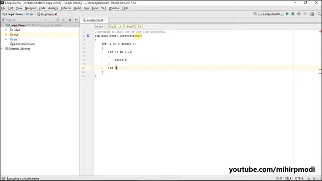#81 Kotlin Tutorial | 18. For loop Patterns Program смотреть онлайн