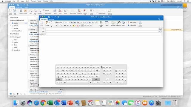 How to Insert Emoticons in Outlook 2019 for Mac | Microsoft Office for macOS смотреть онлайн