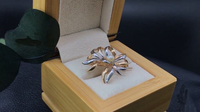 Золотая брошь.Строгино.Арт. СЛ141331-3 смотреть онлайн