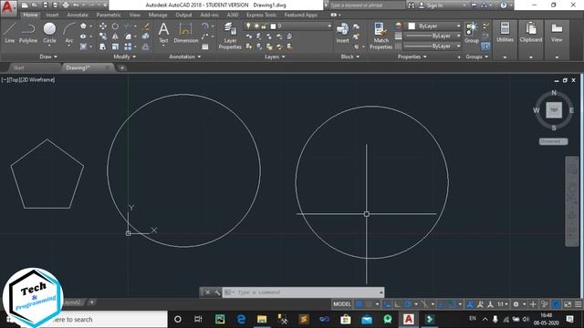 8 AutoCAD Tutorial || Learn Polygon Command & Its Features in Autocad || Draw Toolbar || By Arun Si смотреть онлайн