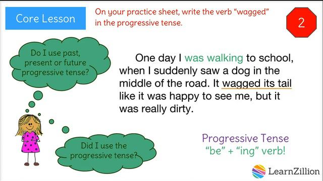 Form and use the progressive tense смотреть онлайн